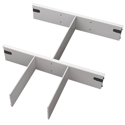 Artikelbild 4 für HAMMERBACHER Trennsteg grau 1 Set, Artikelnummer 395405