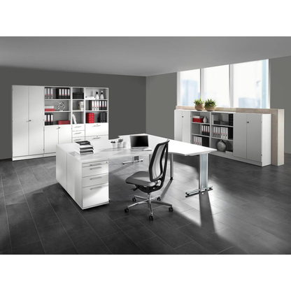 Artikelbild 4 für HAMMERBACHER Schiebetürenschrank Prokura, V1752S/W/W/RE weiß 1 Fachboden 120,0 x 40,0 x 74,8 cm, Artikelnummer 637278