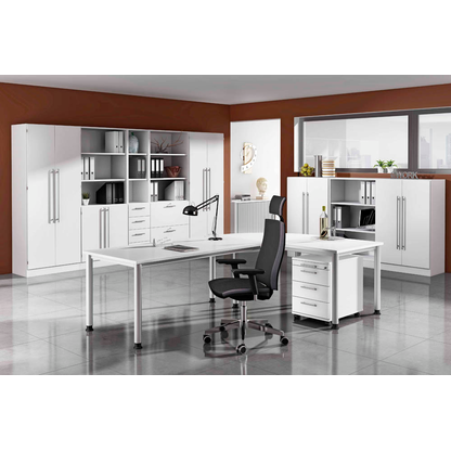 Artikelbild 4 für HAMMERBACHER Regalschrank Orbis, V7300/W/W/RE weiß 80,0 x 42,0 x 200,4 cm, Artikelnummer 636581