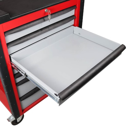 Artikelbild 5 für ADB HQ Werkstattwagen mit Lochwand schwarz 7 Schubladen, Artikelnummer 892444