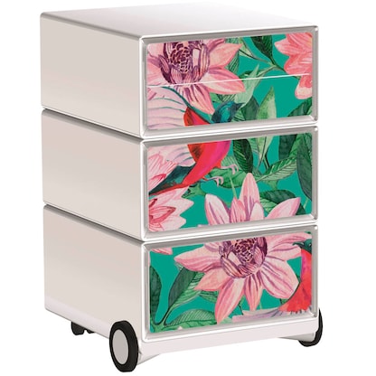 Artikelbild für PAPERFLOW easyBox Garden Factory Rollcontainer weiß, bunt 4 Auszüge 39,0 x 43,6 x 64,2 cm, Artikelnummer 215887