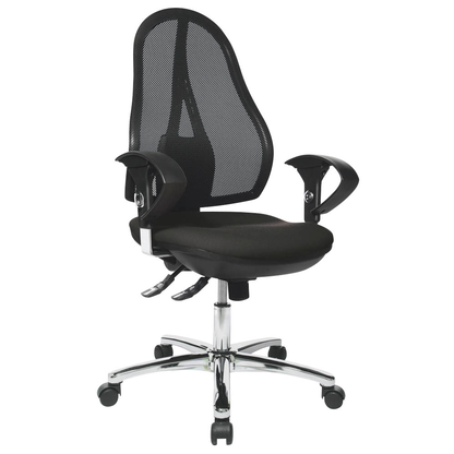 Artikelbild 20 für Topstar Bürostuhl Open Point SY Deluxe, OP290UG20 Stoff schwarz, Gestell chrom, Artikelnummer 514810