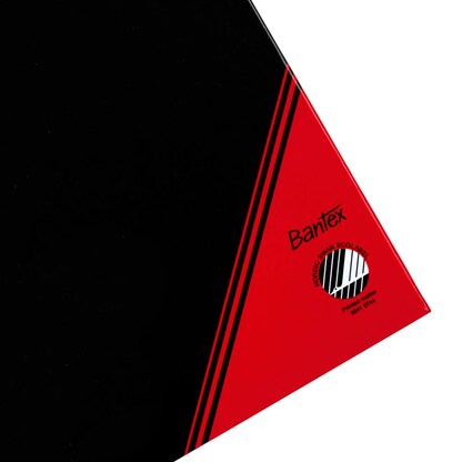 Artikelbild 6 für Bantex Notizbuch Chinakladde DIN A4 kariert, schwarz/rot Hardcover 192 Seiten, Artikelnummer 429314