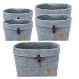 Artikelbild 1 für WENKO Feli Aufbewahrungskörbe-Set grau, Artikelnummer 806394