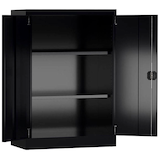 Artikelbild 1 für ClassiX Metallschrank X-530329 tiefschwarz 92,0 x 42,0 x 120,0 cm, aufgebaut, Artikelnummer 182457