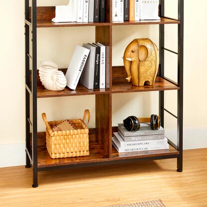 Artikelbild 8 für VASAGLE Bücherregal braun, schwarz 80,0 x 33,0 x 149,0 cm, Artikelnummer 289789