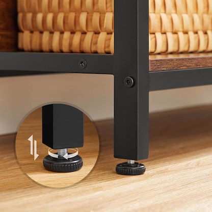 Artikelbild 9 für VASAGLE Bücherregal braun, schwarz 80,0 x 33,0 x 149,0 cm, Artikelnummer 289789