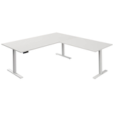 Artikelbild 1 für Kerkmann Move 3 elektrisch höhenverstellbarer Schreibtisch weiß L-Form, T-Fuß-Gestell weiß 200,0 x 100,0 cm, Artikelnummer 574842