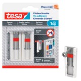Artikelbild 1 für tesa Klebeschraube für max. 1,0 kg 2,4 x 6,4 cm, 2 St., Artikelnummer 399028