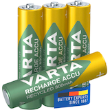 Artikelbild 1 für 4 VARTA Akkus RECHARGE ACCU Recycled Micro AAA 800 mAh, Artikelnummer 553822