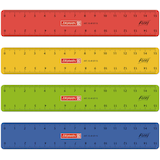 Artikelbild 1 für BRUNNEN Lineal 15,0 cm, rot, gelb, grün oder blau, Artikelnummer 498491