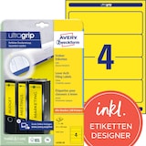 Artikelbild 1 für 80 AVERY Zweckform Ordneretiketten L4769-20 gelb, Artikelnummer 479329