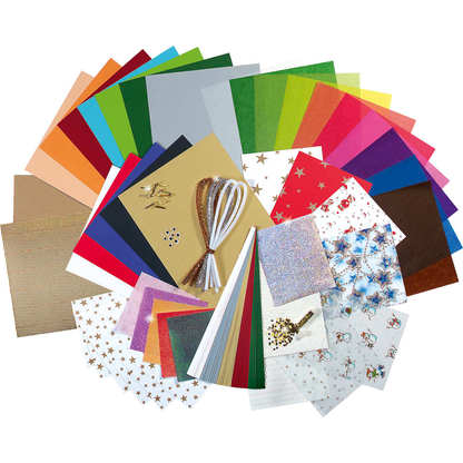 Artikelbild 3 für folia Bastelset Papier-Koffer Weihnachten 110-tlg. mehrfarbig, Artikelnummer 272887