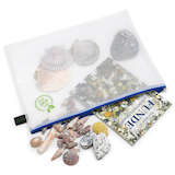 Artikelbild 1 für FolderSys Reißverschlussbeutel transparent/blau 0,20 mm, 1 St., Artikelnummer 592541