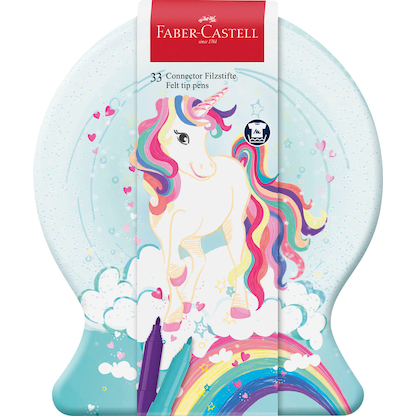 Artikelbild 21 für FABER-CASTELL Connector Einhorn Filzstifte farbsortiert, 33 St., Artikelnummer 100499
