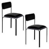 Artikelbild 1 für 2 meet powered by PAPERFLOW Besucherstühle BISTRO CHBISX2V.01 schwarz Stoff, Artikelnummer 231898