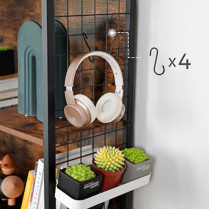 Artikelbild 8 für VASAGLE Bücherregal braun, schwarz 74,0 x 30,0 x 155,0 cm, Artikelnummer 290439