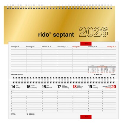 Artikelbild für rido idé Tischquerkalender 2026, Artikelnummer 594917
