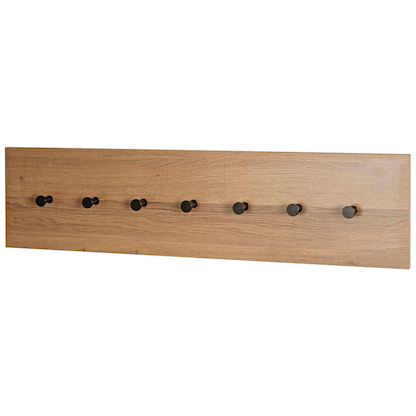 Artikelbild 2 für HAKU Möbel Wandgarderobe 37146 eiche Metall 7 Haken 89,0 x 20,0 cm, Artikelnummer 105417