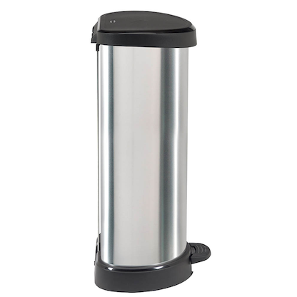 Artikelbild 11 für curver DECOBIN Mülleimer 40,0 l silbermetallic, Artikelnummer 701108