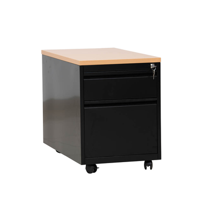 Artikelbild 4 für Gürkan Rollcontainer schwarz, buche 2 Auszüge 46,0 x 79,0 x 62,0 cm, Artikelnummer 564190