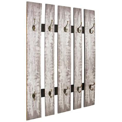 Artikelbild 8 für HAKU Möbel Wandgarderobe 32950 grau Holz 10 Haken 65,0 x 100,0 cm, Artikelnummer 552343