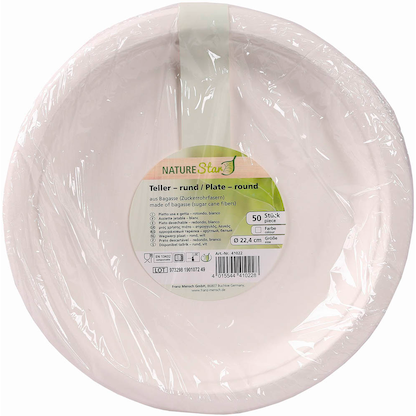 Artikelbild 2 für 50 NATURE Star Einweg-Menüteller Ø 23,0 cm, Artikelnummer 870242