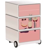Artikelbild 1 für PAPERFLOW easyBox Tropical Rollcontainer weiß, bunt 4 Auszüge 39,0 x 43,6 x 64,2 cm, Artikelnummer 215826