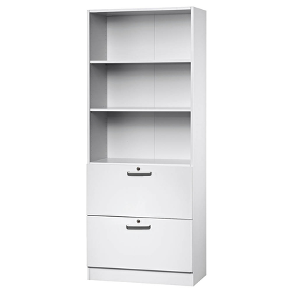 Artikelbild für HAMMERBACHER Regalschrank 7300 SG, V7300/W/W/SG weiß 80,0 x 42,0 x 200,4 cm, Artikelnummer 863980