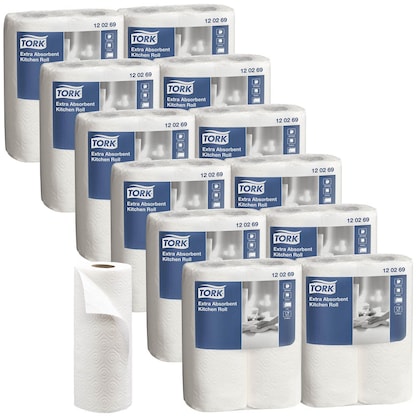 Artikelbild für TORK Küchenrollen 2-lagig, 24 Rollen, Artikelnummer 454912