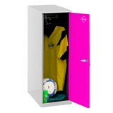 Artikelbild 1 für Simonrack Spind SIMONLOCKER DISM SINGLE grau, pink 8425437118012, 1 Schließfach 40,0 x 50,0 x 91,5 cm, Artikelnummer 355049
