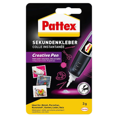 Artikelbild 2 für Pattex Creative Pen Sekundenkleber 3,0 g, Artikelnummer 360110