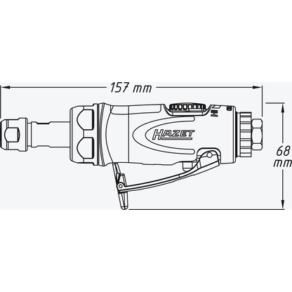 Artikelbild 2 für HAZET 9032N-1 Druckluft-Geradschleifer 224 W, Artikelnummer 581946