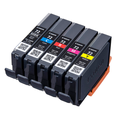 Artikelbild 3 für Canon PGI-72 MBK/C/M/Y/R mattschwarz, cyan, magenta, gelb, rot Druckerpatronen, 5er-Set, Artikelnummer 174065