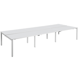 Artikelbild 1 für PAPERFLOW easyDesk Doppelschreibtisch weiß rechteckig, 4-Fuß-Gestell weiß 360,0 x 166,0 cm, Artikelnummer 527958