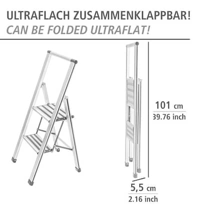 Artikelbild 5 für WENKO Klapptritt silber 2 Stufen, H: 94,0 cm, Artikelnummer 529893