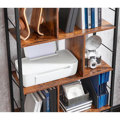 Artikelbild 5 für VASAGLE Bücherregal braun, schwarz 74,0 x 30,0 x 150,0 cm, Artikelnummer 290089