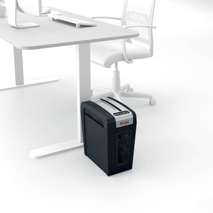 Artikelbild 8 für Rexel Secure MC4-SL Aktenvernichter mit Partikelschnitt P-5, 2 x 15 mm, bis 4 Blatt, schwarz, Artikelnummer 437182