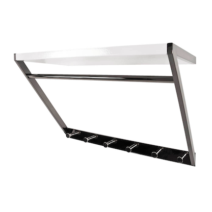 Artikelbild 2 für HAKU Möbel Wandgarderobe 32849 weiß Holz 6 Haken 60,0 x 40,0 cm, Artikelnummer 552412