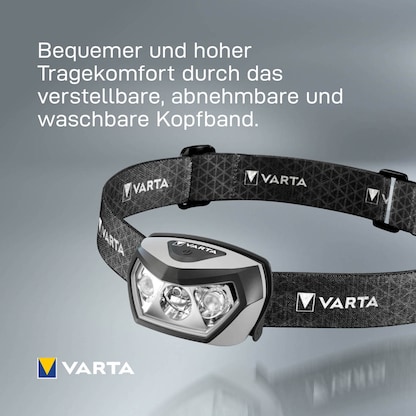 Artikelbild 8 für VARTA Outdoor Sports H30R Wireless Pro LED Stirnlampe schwarz, 400 Lumen, Artikelnummer 775682