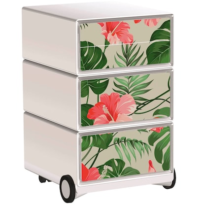 Artikelbild für PAPERFLOW easyBox Tropical Rollcontainer weiß, bunt 4 Auszüge 39,0 x 43,6 x 64,2 cm, Artikelnummer 215839