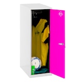 Artikelbild 1 für Simonrack Spind SIMONLOCKER DISM SINGLE weiß, pink 8425437118074, 1 Schließfach 40,0 x 50,0 x 91,5 cm, Artikelnummer 355569