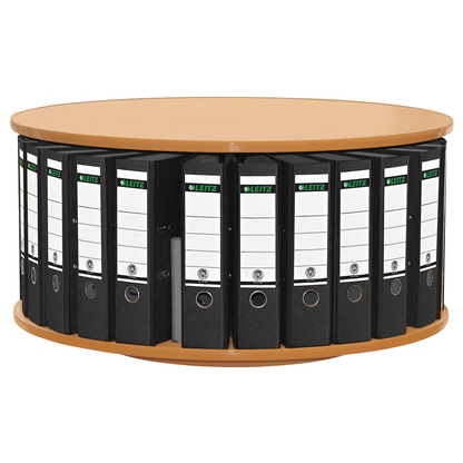 Artikelbild 5 für reef Tisch-Ordnerdrehsäule buche bis zu 24 Ordner, Etagen einzeln drehbar, H: 44,0 cm, Artikelnummer 844555