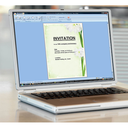 Artikelbild 4 für SIGEL Motivpapier Green Flower Motiv DIN A4 90 g/qm 25 Blatt, Artikelnummer 700447