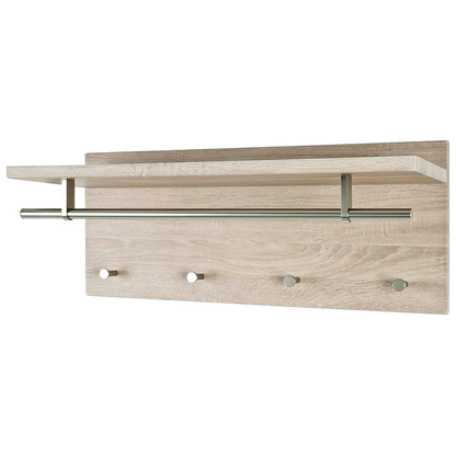 Artikelbild 2 für HAKU Möbel Wandgarderobe 42017 braun Holz 4 Haken 75,0 x 30,0 cm, Artikelnummer 552442