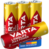 Artikelbild 1 für 4 VARTA Batterien LONGLIFE Max Power Mignon AA 1,5 V, Artikelnummer 743567