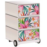 Artikelbild 1 für PAPERFLOW easyBox Tropical Rollcontainer weiß, bunt 4 Auszüge 39,0 x 43,6 x 64,2 cm, Artikelnummer 216026
