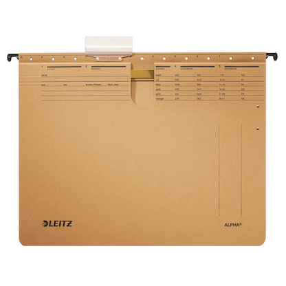 Artikelbild 2 für 25 LEITZ Hängehefter ALPHA® 1914 Karton naturbraun 1 x kaufmännische Heftung, Artikelnummer 351641