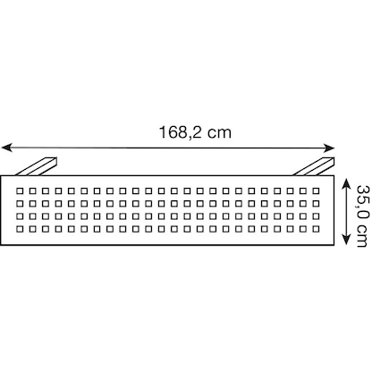 Artikelbild 2 für HAMMERBACHER RSI18 Sichtblende grau 168,2 x 35,0 cm, Artikelnummer 859239