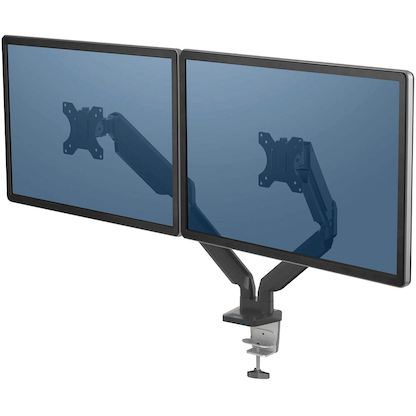 Artikelbild 2 für AKTION: Fellowes Monitor-Halterung Platinum Series 8042501 schwarz für 2 Monitore, Tischklemme, Tischbohrung mit 20 Euro CashBack, Artikelnummer 377388